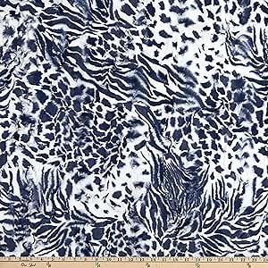 Shannon Minky Luxe Cuddle Exotic Navy/Snow, Fabric by the Yard