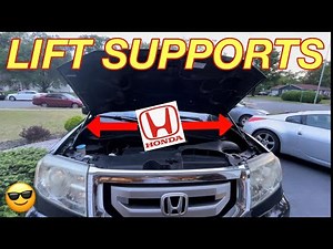 HONDA PILOT HOOD LIFT SUPPORTS / STRUTS - This is a Very Cool Modification for your Honda Pilot
