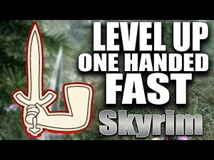 Skyrim How to level up One handed attacks Faster