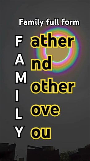 family ka ful form kaisa laga ❣️