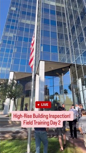 High-rise building inspection training! #commercialproperty #inspector