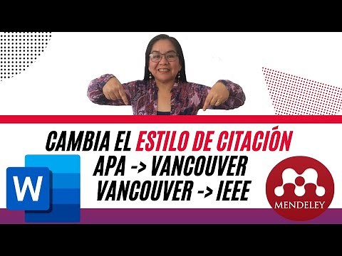 Cómo CAMBIAR el ESTILO de CITACIÓN en el Plugin de MENDELEY en WORD en un SOLO CLIC💥