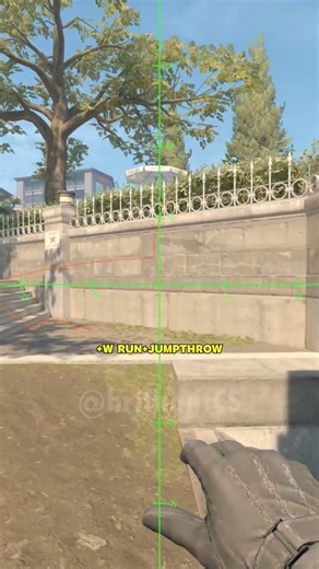 Overpass heaven smoke in playground and pop flash for water. #cs2 #utilities #cs2overpass #gaming