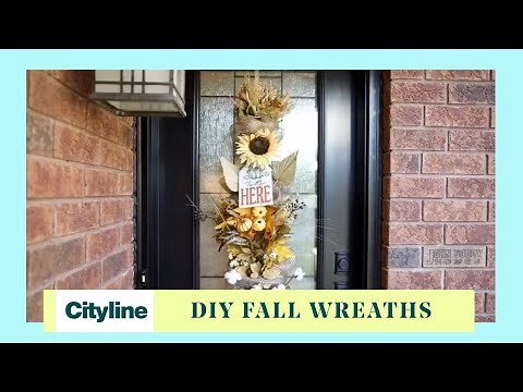 How to DIY a simple Fall door swag