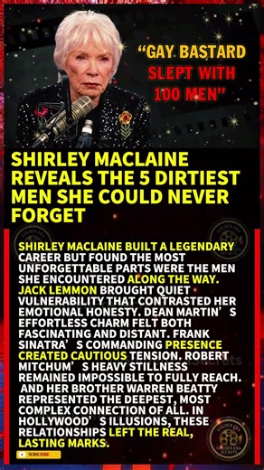 Shirley MacLaine Reveals the 5 Dirtiest Men She Could Never Forget#shorts #viral