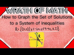 Graph the Set of Solutions to a System of Inequalities | Relations, Algebra, Domain and Range