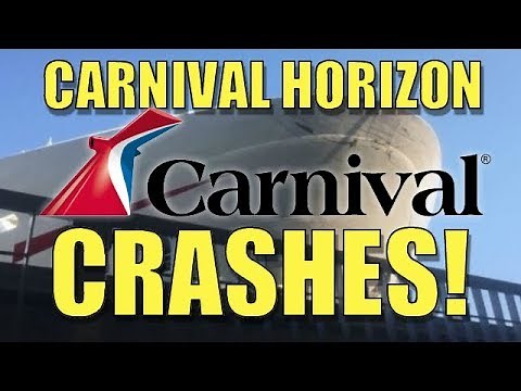 Carnival Horizon CRASHES in New York Harbor