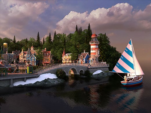 Spring Village 3D Screensaver