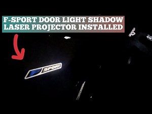 F-Sport Door Logo Projector Lights Installed- Lexus IS