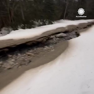 4.7K views · 95 reactions | A skier in Stowe shared this footage of the damage on Cliff Trail after Vermont’s second flood of the year on December 18th. | AccuWeather | Facebook