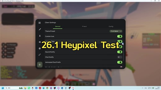 Minecraft 26.1.2 Heypixel Test