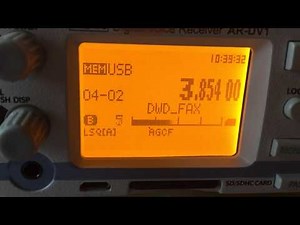 AOR AR - DV1 - RTTY-WeFax Test