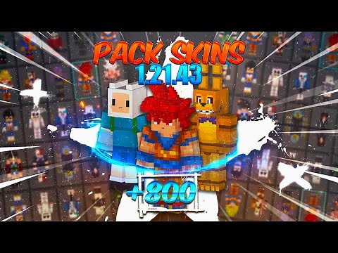 NUEVO PACK DE SKINS 4D PARA MINECRAFT BEDROCK 1.21.43