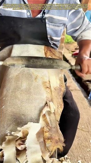 Ancient Craft: Watch a Master Strip Tree Bark Like Butter!