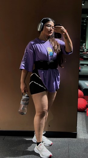 Lipika on Instagram: "Be obsessed with your own potential. #reels #gymrat #stayfocused #squats #focus #staystrong #gymworkout"