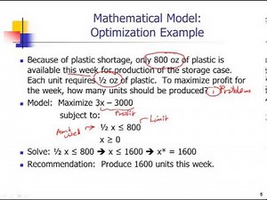 Intro to Mgt Science