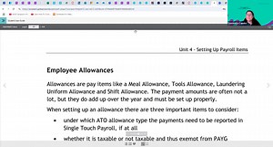 Unit 4.14 Employee Allowances