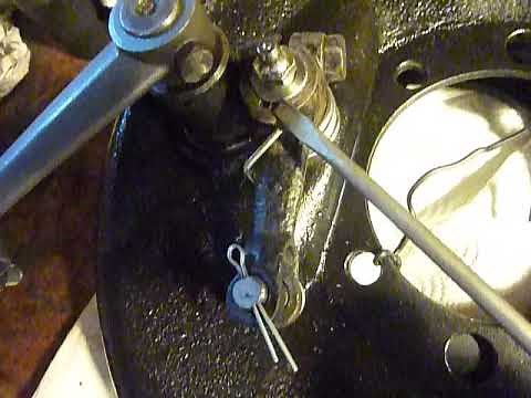 Part -1 Model A Ford emergency brake spring and backing plate work .