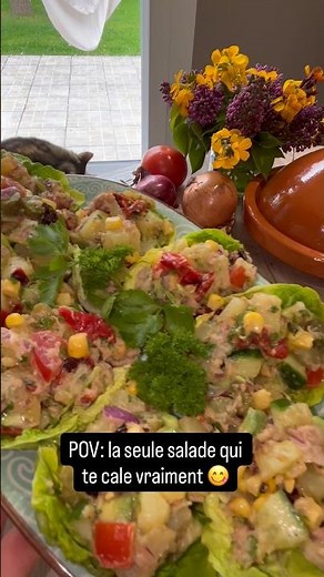 Salade composée, complète et rassasiante 🥗 #food #recettefacile @tima-cusina