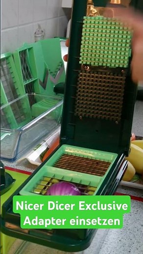 Nicer Dicer Exclusive Adapter einsetzen #nicerdicer #nicerdicerexclusive #nicer diceranleitung