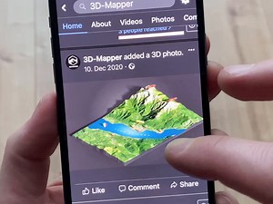 3D Photo from 3D Map - 3D Mapper Photoshop Plugin
