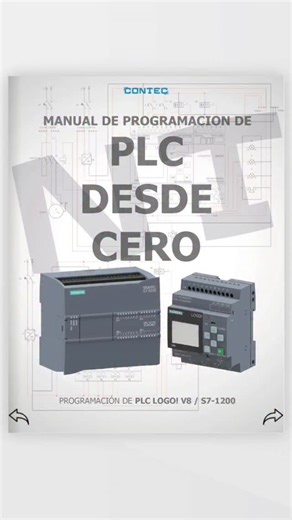 CONTEC Industry on Instagram: "MANUAL DE PROGRAMACIÓN DE PLC DESDE CERO 👉🏻MAS DE 20 EJERCICIOS 👉🏻MAS DE 190 PAGINAS 👉🏻FORMATO PDF #electricidadindustrial #electricidaddomiciliaria #electrical #plc #automatizacionindustrial"