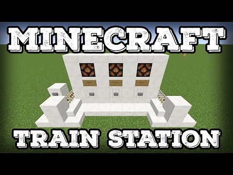 Minecraft Tutorial - Minecart Train Station - Compact - Expandable(Minecraft 1.17+)