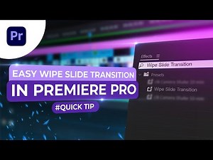 How to Make Professional Wipe Transitions in Premiere Pro | Quick & Easy Tutorial