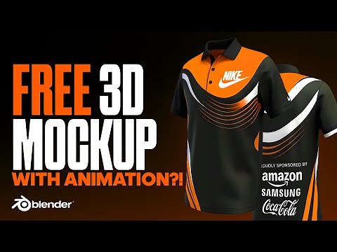FREE 3D Polo Shirt Mockup | Blender3D Tutorial