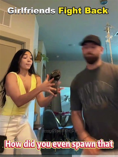 They say if you pretend to jump at your girl and she flinches you're an abusive husband #funny