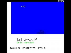 Tank vs. Ufo for Oric-1