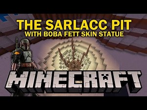 Star Wars - The Sarlacc Pit with Boba Fett Skin Statue [ Minecraft, Creative Build ]