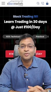 11K views · 177 reactions | One coffee a day = trading skills for life ☕ Live classes, expert guidance, and 100% technical analysis — all at ₹100/day. | Elearnmarkets.com | Facebook