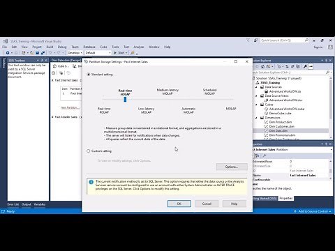 SSAS - Partitioning - MOLAP, ROLAP, HOLAP