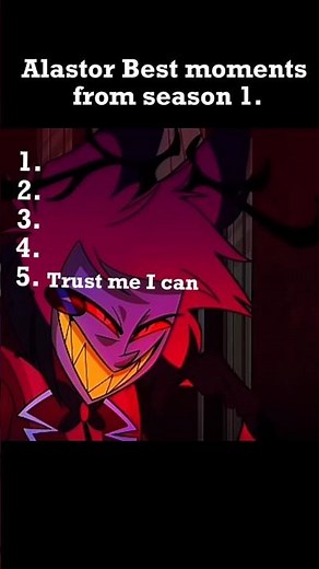 Top best Alastor moments Hazbin hotel season 1.