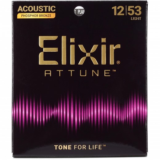21052 Attune Phosphor Bronze Acoustic Guitar Strings - .012-.053 Light