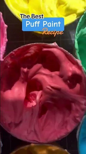 Puff Paint Recipe | DIY Kids Activity