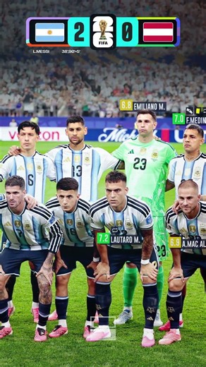 🇦🇷ARGENTINA Starting XI | v Austria | FIFA World Cup 2026 Group Stage