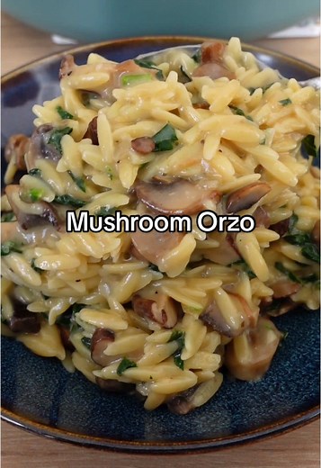 One Pan Mushroom Orzo Recipe Ready in 20 Minutes