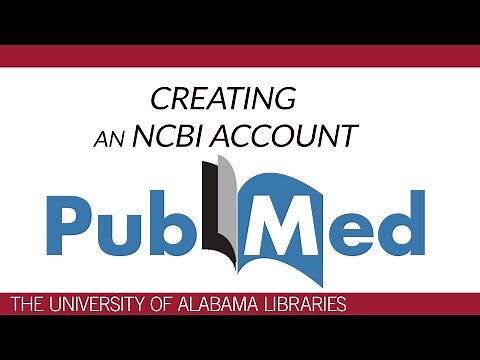 PubMed: Creating an NCBI Account