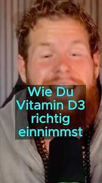 How to take vitamin D3 correctly #health (not medical advice)