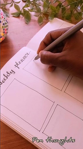 Weekly Planner Setup ✨✨❤️ | #weeklyplanning #planneraddict #shorts #penthoughts ##planner