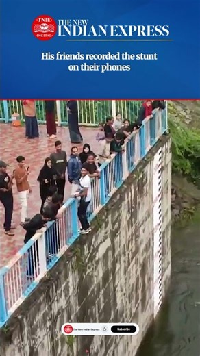 UP man fractures both legs after jumping off 30-foot dam for social media reel | #viralvideo