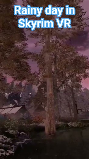 Rainy day in skyrim vR #gaming #vr #immersive #skyrim