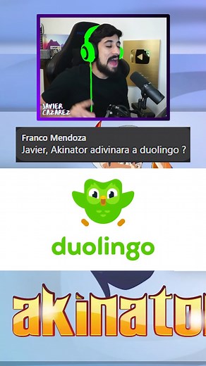¿Podrá Akinator adivinar a Duolingo? 😳 #akinator #curiosidades #humor | Javier Cazarez