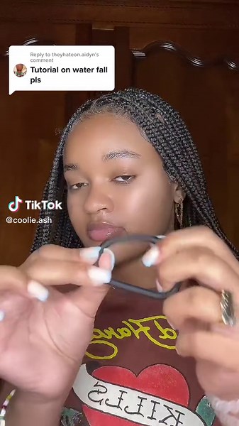 Waterfall Braid Tutorial for Knotless Braids