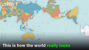 498K views · 4.3K shares | This weird map is way more accurate than the one you have at home. | ScienceAlert | Facebook