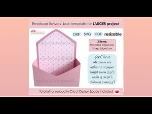 tutorial envelope box larger size