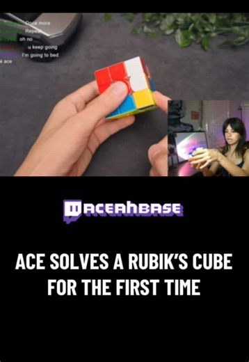 Ace Solves Rubik's Cube For First Time