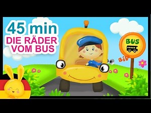 Die Räder vom Bus - Wheels On The Bus - German Nursery Rhyme - Kinderlieder Titounis